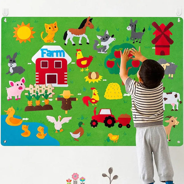 Montessori Farm Felt Board