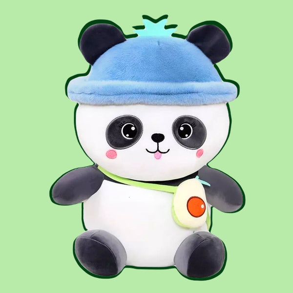 Kawaii Avocado Panda Plush Toy