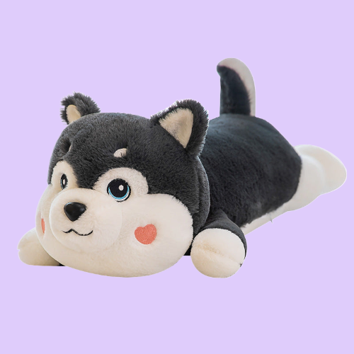 Snuggle Up with Our Fluffy Arctic Husky Plushie!
