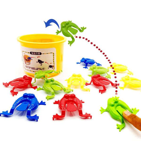 Frog Jumping Bucket Toy